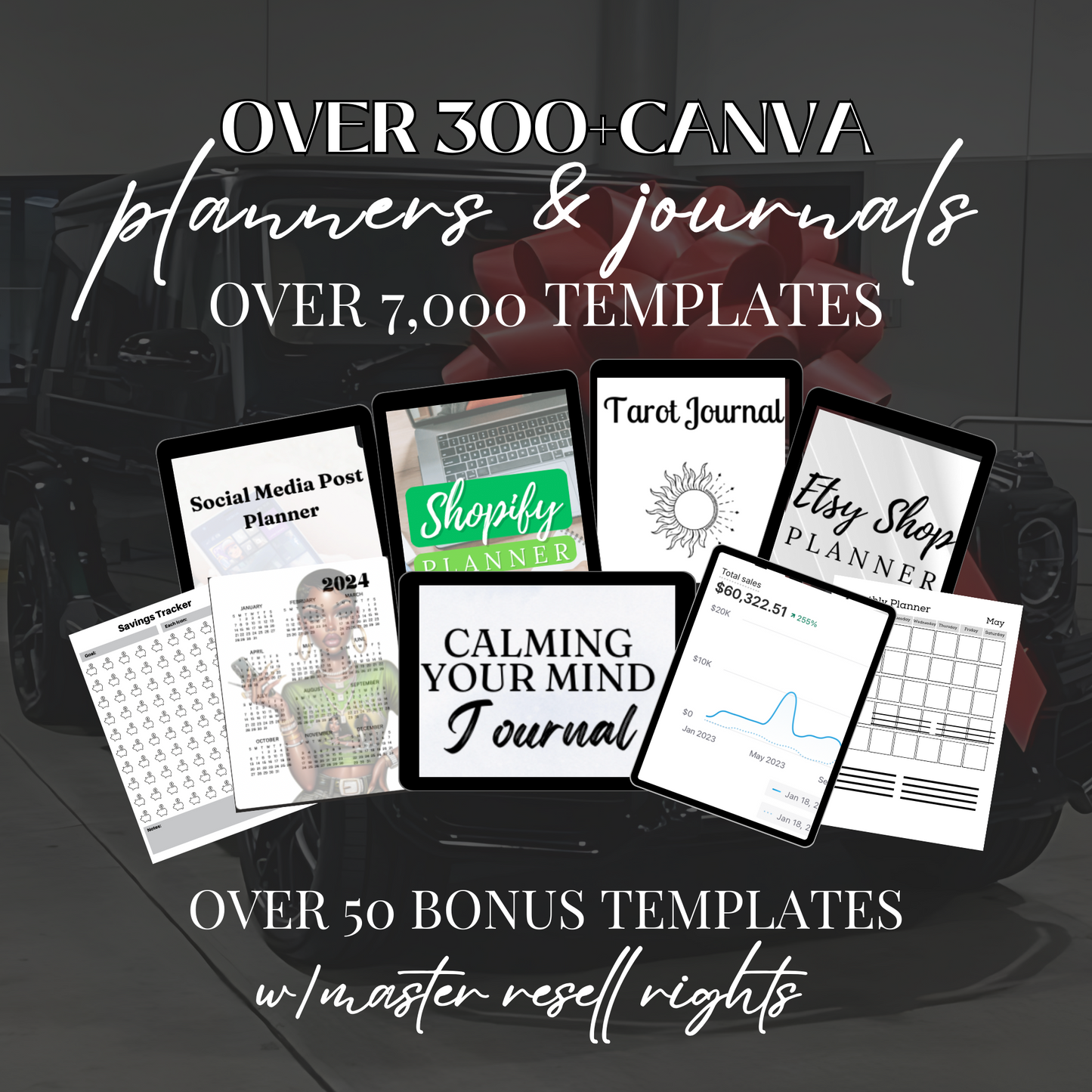 300+ DONE FOR YOU (DFY) CANVA PLANNERS & JOURNALS W/MASTER RESELL RIGHTS
