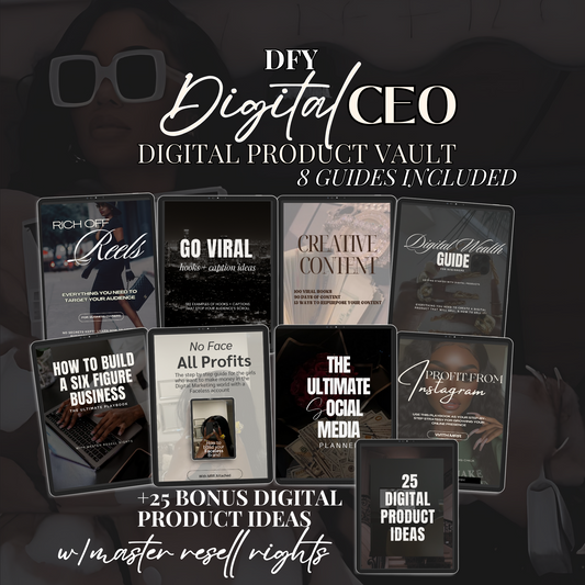 THE SAVVY DIGITAL CEO VAULT W/ RESELL RIGHTS
