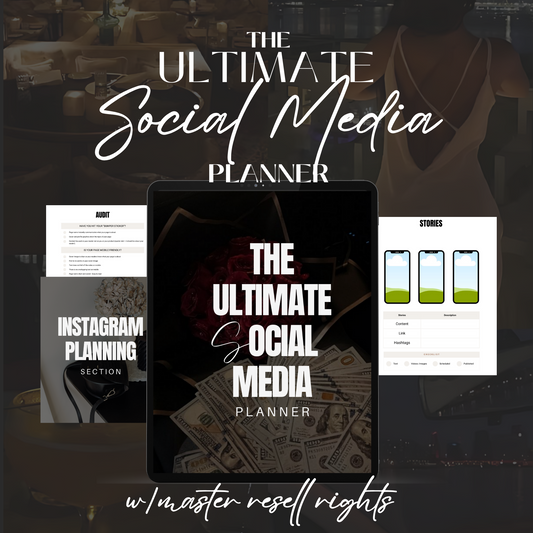 THE ULTIMATE SOCIAL MEDIA PLANNER W/MASTER RESELL RIGHTS