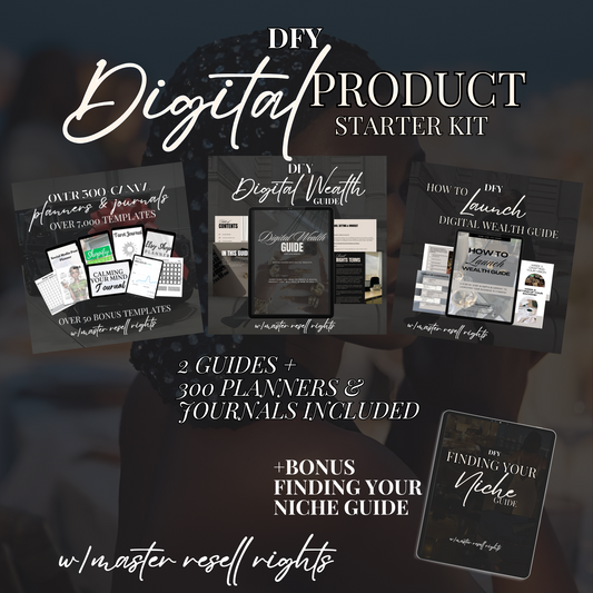 DFY- Digital Product Starter Kit-W/Master Resell Rights