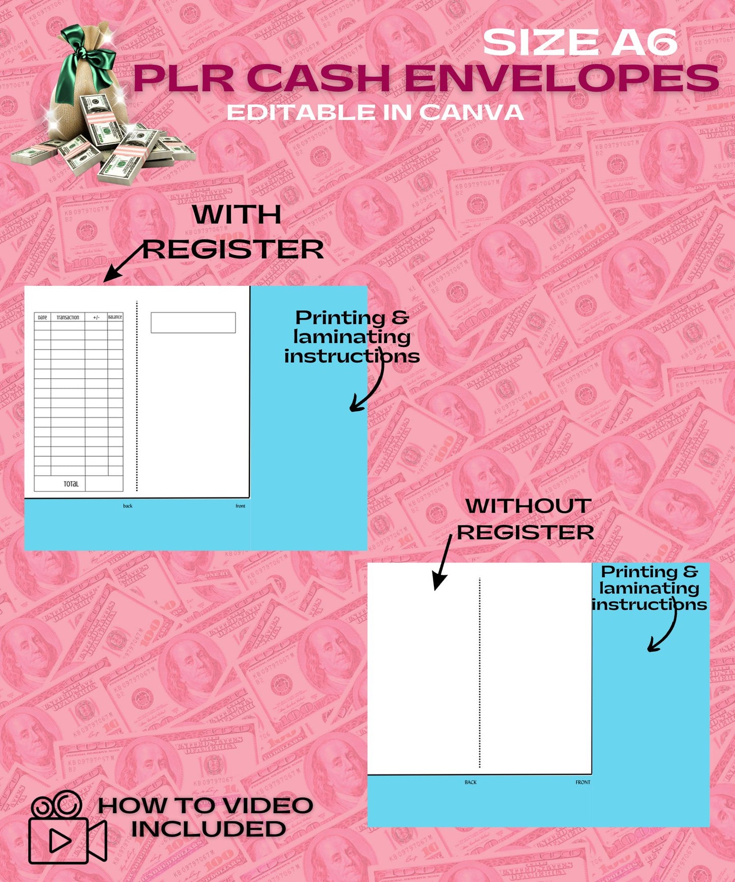 Cash Envelopes Templates