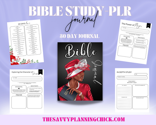 BIBLE STUDY 30 DAY JOURNAL-PLR