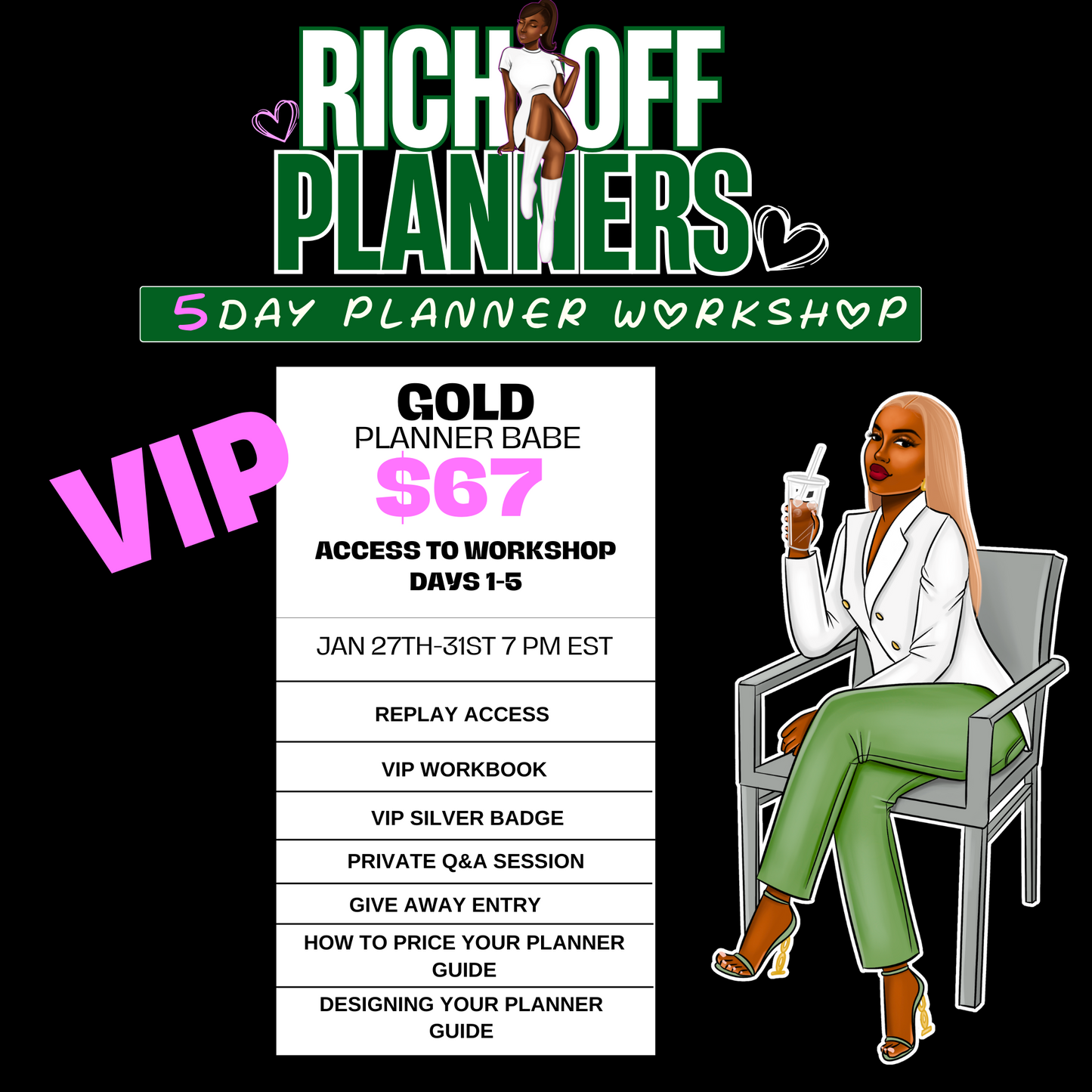 RICH OFF PLANNERS FREE 5-DAY WORKSHOP