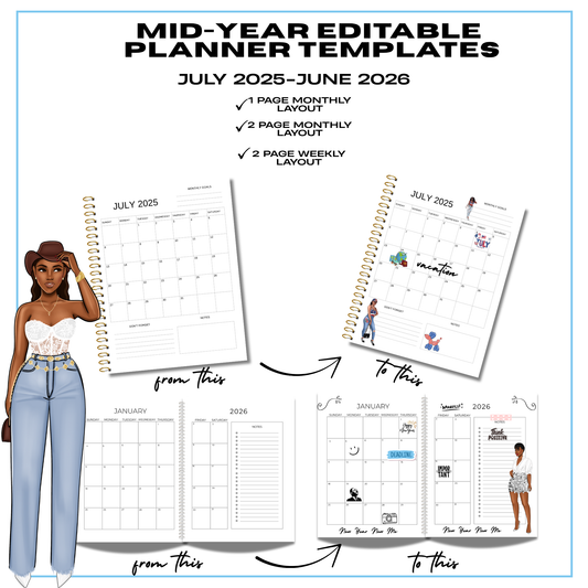 MID-YEAR PLANNER TEMPLATES 2025-2026