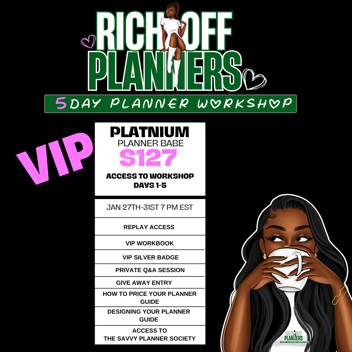 RICH OFF PLANNERS FREE 5-DAY WORKSHOP