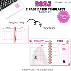 2025 Dated Templates - Editable in Canva