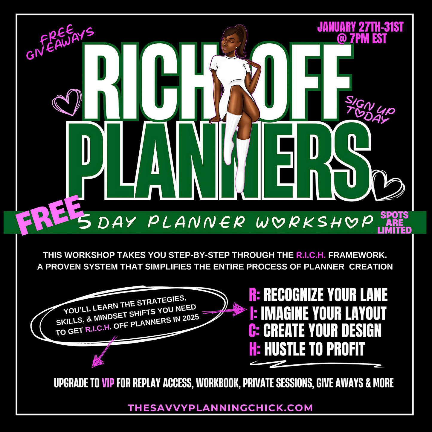 RICH OFF PLANNERS FREE 5-DAY WORKSHOP