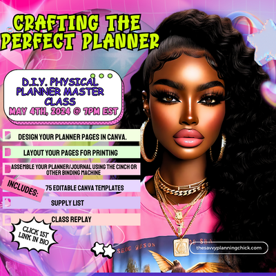 Crafting the Perfect Planner: DIY Physical Planner Masterclass" (REPLAY)